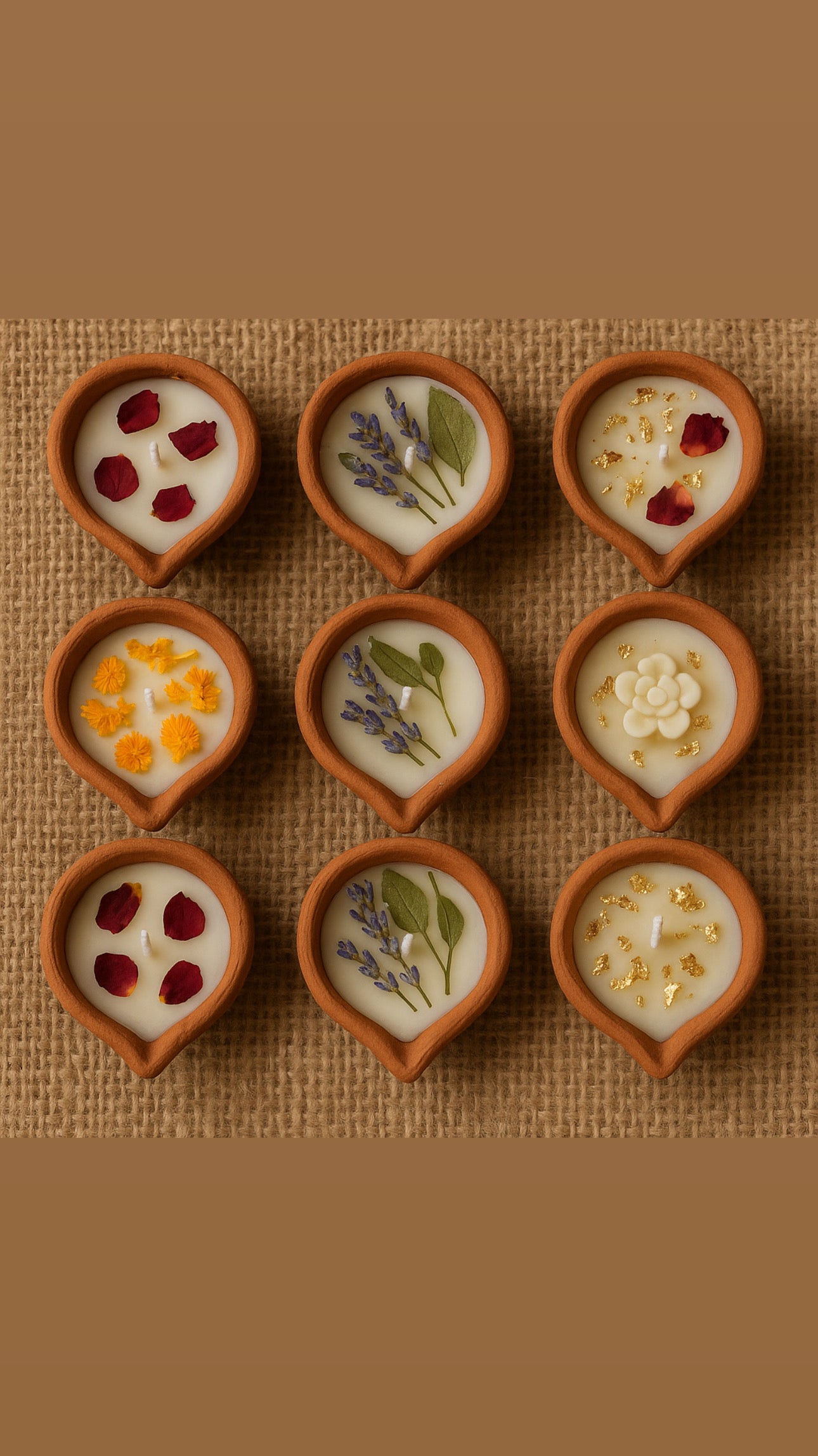 “10 Scented Clay Diyas: Illuminate Your Celebrations with Fragrance and Elegance”
