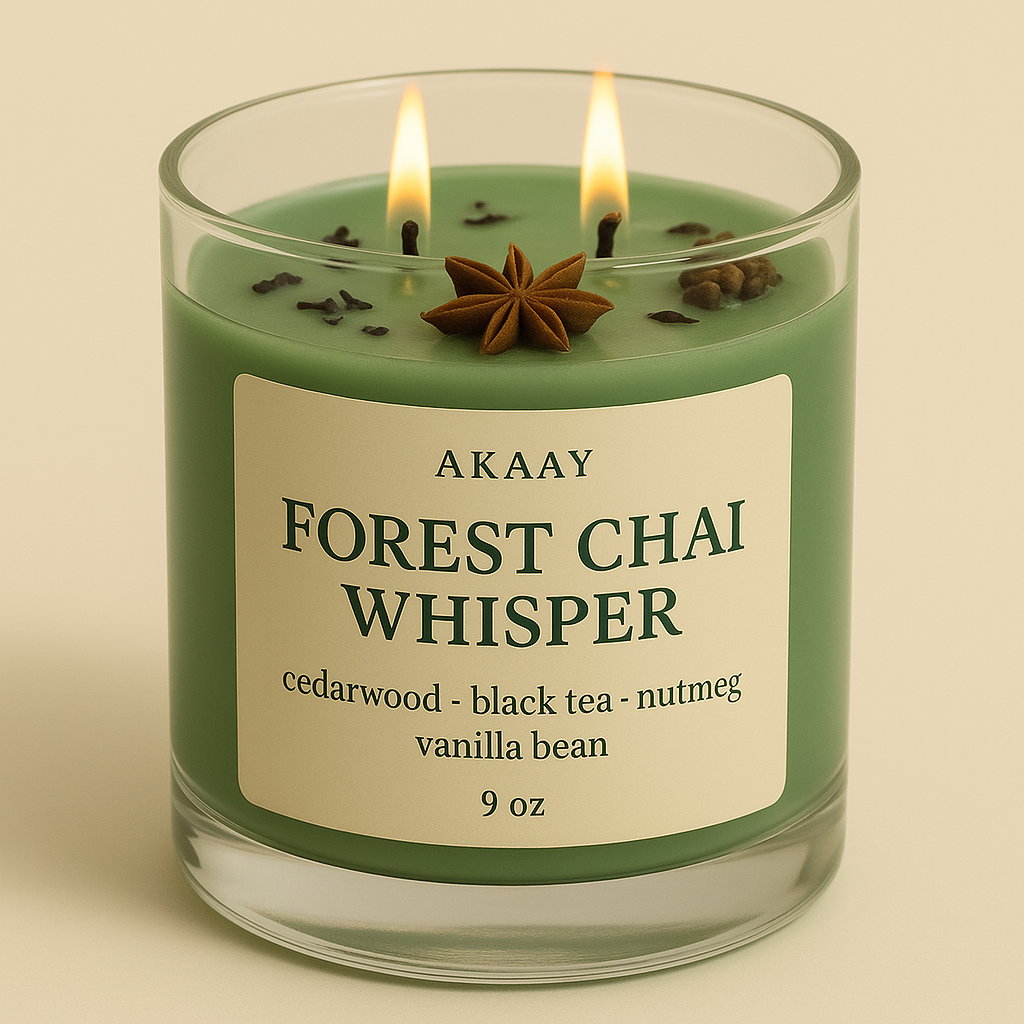 Personalized Forest Chai Whisper Candle